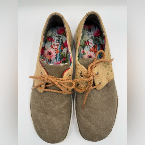 Justin boots women’s cactie shoes size 10 fits like 9.5 preowned - Picture 5 of 6